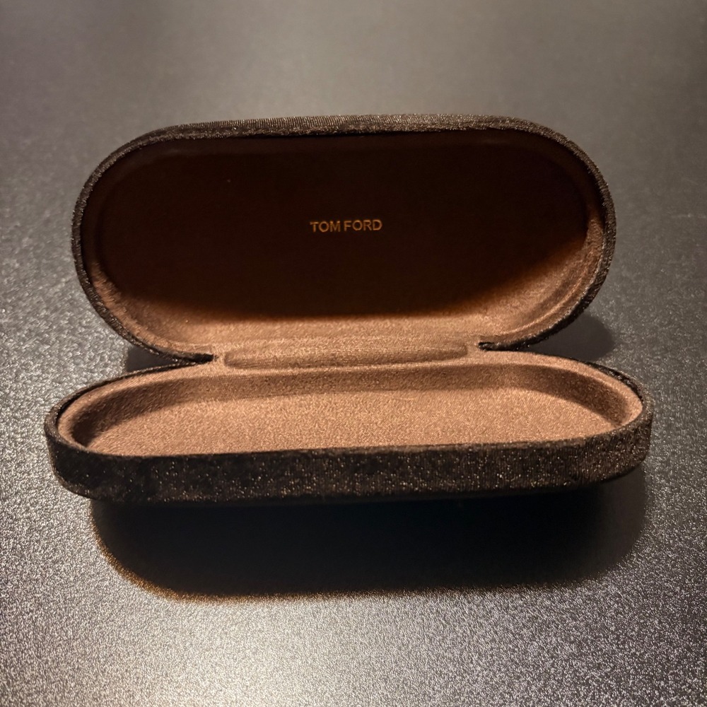Tom Ford hard sunglasses case Velvet chocolate brown